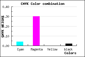 #EFAEFA color CMYK mixer