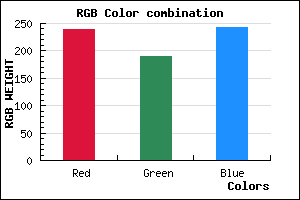 rgb background color #EFBEF2 mixer
