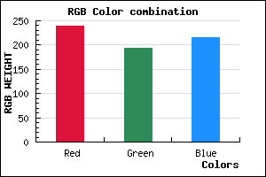 rgb background color #EFC1D7 mixer