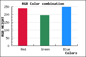 rgb background color #EFC3F9 mixer
