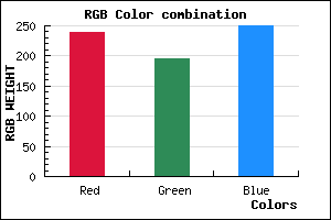 rgb background color #EFC3FA mixer