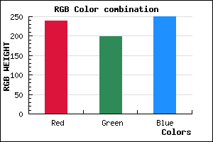 rgb background color #EFC7FA mixer