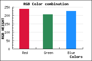 rgb background color #EFCEE2 mixer