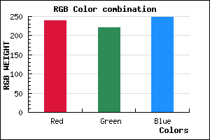 rgb background color #EFDCF8 mixer