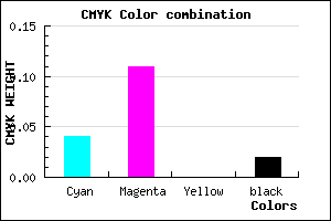 #EFDEFA color CMYK mixer
