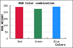 rgb background color #EFE1F1 mixer