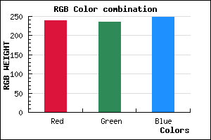 rgb background color #EFEBF9 mixer