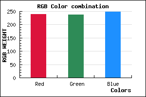 rgb background color #EFEDF9 mixer