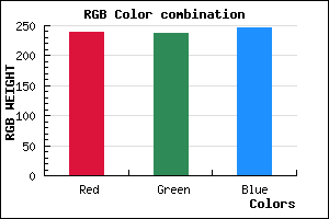 rgb background color #EFEEF6 mixer
