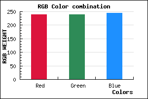 rgb background color #EFEFF5 mixer