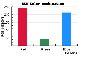 rgb background color #EF2BD4 mixer