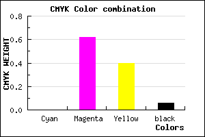 #EF5B8F color CMYK mixer