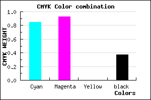 #180BA0 color CMYK mixer