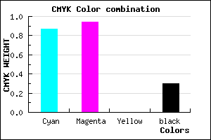 #180BB2 color CMYK mixer