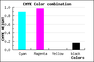 #1806D6 color CMYK mixer