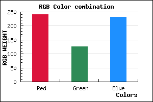 rgb background color #F07EE8 mixer