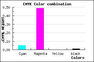 #F081FD color CMYK mixer