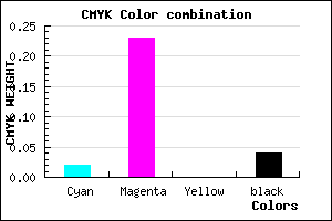 #F0BCF4 color CMYK mixer