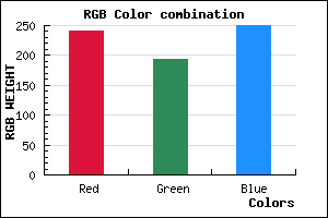 rgb background color #F0C2FA mixer