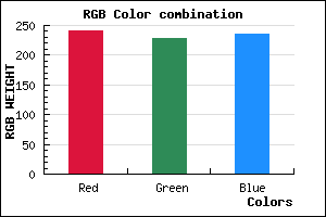 rgb background color #F0E4EB mixer