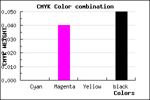 #F0E7F1 color CMYK mixer