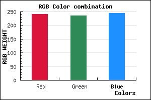 rgb background color #F0ECF4 mixer