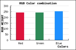 rgb background color #F0F0FC mixer