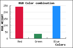 rgb background color #F022F6 mixer