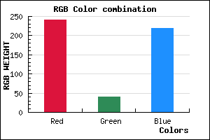rgb background color #F028DB mixer