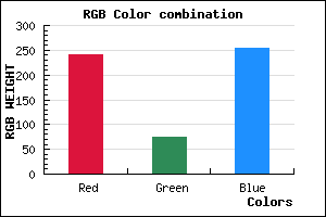 rgb background color #F04BFF mixer