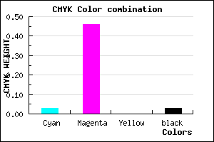 #F186F8 color CMYK mixer