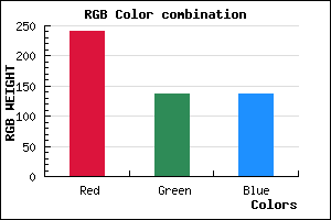 rgb background color #F18989 mixer