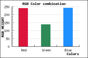 rgb background color #F18BF3 mixer
