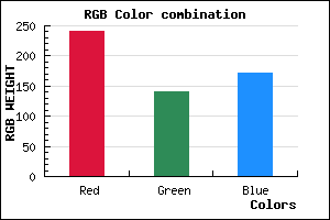 rgb background color #F18DAC mixer