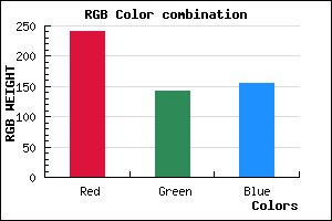 rgb background color #F18E9C mixer