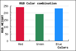 rgb background color #F1BFE8 mixer