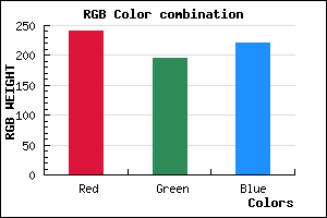 rgb background color #F1C3DD mixer