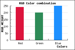 rgb background color #F1C8FA mixer
