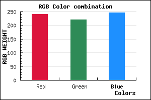 rgb background color #F1DCF6 mixer