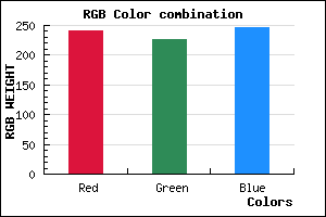 rgb background color #F1E2F6 mixer