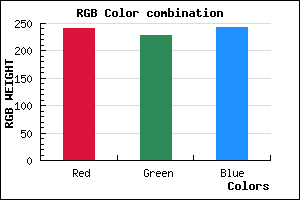 rgb background color #F1E5F3 mixer