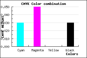 #F1ECF8 color CMYK mixer