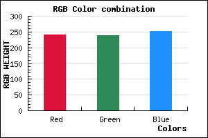 rgb background color #F1EEFC mixer