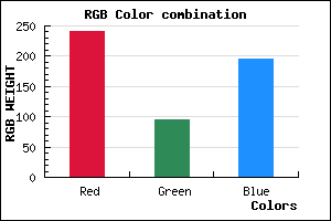 rgb background color #F15FC3 mixer