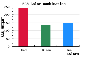 rgb background color #F28892 mixer