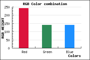 rgb background color #F28C8C mixer