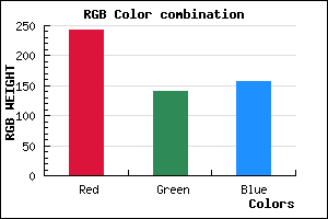 rgb background color #F28C9D mixer