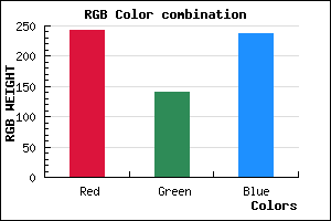 rgb background color #F28CEE mixer