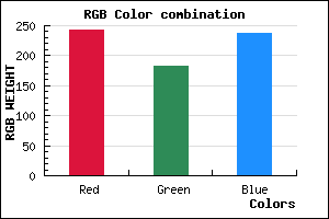 rgb background color #F2B6EE mixer