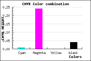 #F2BBF5 color CMYK mixer